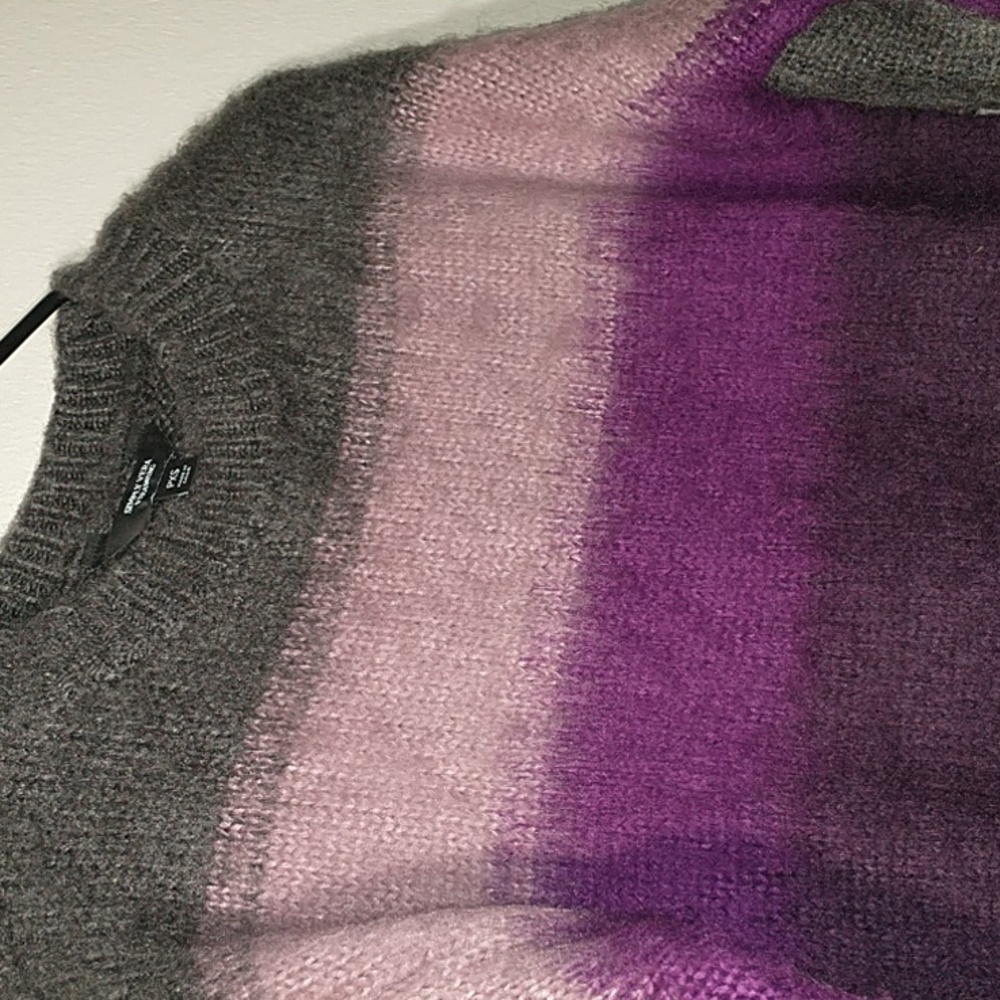 Brushed Gradient Color Fuzzy Sweater|Crewneck - image 5